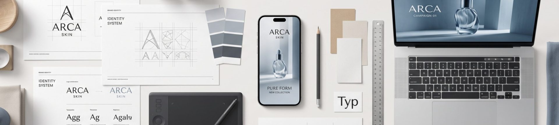 Everwon Studio creative services including brand identity design, social media systems and AI creative production tools and process